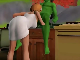 The Sims 4 - Samantha Sucks Off Rich White Guy