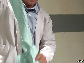 Old Gynecologist Banging His Young Blonde Patient In A Medical Office